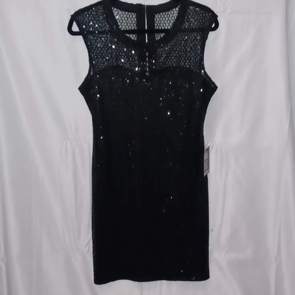 Express Black sequin dress, NWT,  M